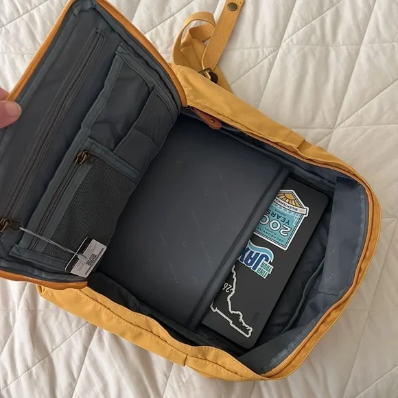 Doughnut Macaroon Backpack in yellow x rose NEW with Tags - Picture 6 of 16